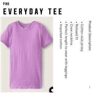 OVERSTOCK SALE! Victoria's secret pink everyday tee